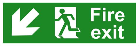 Buy Fire Exit Arrow Up Down Left Right Emergency Fire Escape Sign