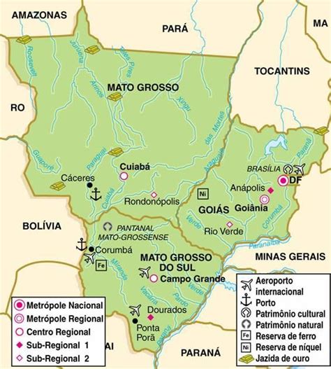 Mapa Do Estado De Mato Grosso Do Sul Com Todas As Cidades Discover