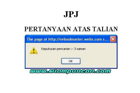 Interface yang bersih, tiada link keluar dari. Check Saman Online (JPJ). | silampuneon