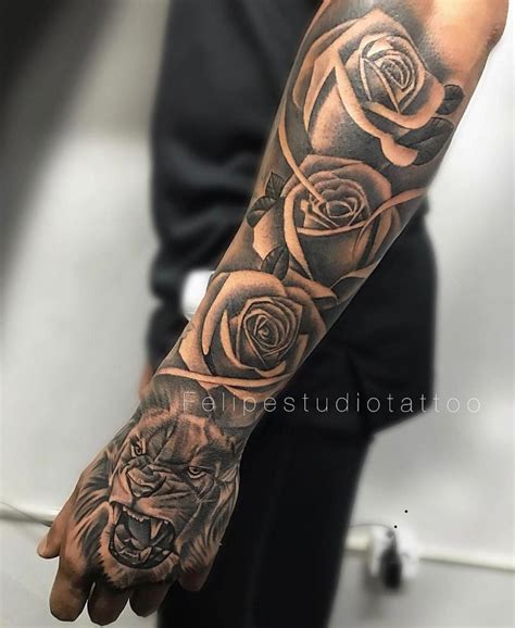 Lower Arm Rose Forearm Men Half Sleeve Tattoo Forearm Tattoo Men Rose Tattoos For Men