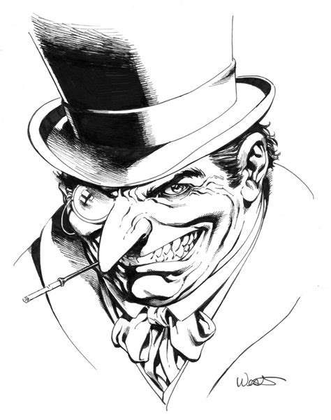 The Penguin By Kevin West Batman Drawing Comic Art Batman Tattoo