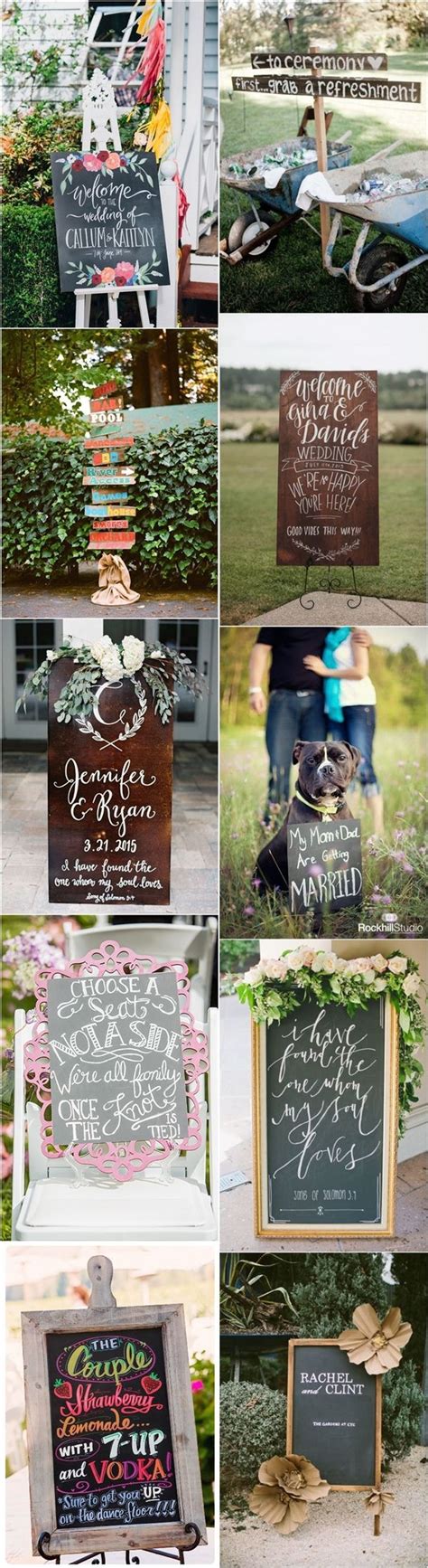 Clever Wedding Signs Your Guests Will Get A Kick Out Of
