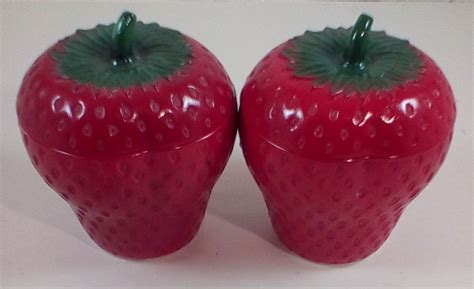 Vintage Hazel Atlas Strawberry Jam Jelly Sugar Jars W Lids Milk Glass