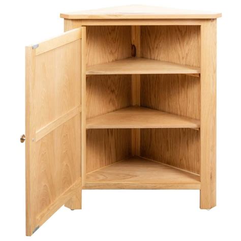 Corner Cabinet Solid Oak Wood Complete Storage Solutions