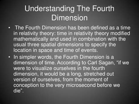 Ppt The Fourth Dimension Powerpoint Presentation Id3079793