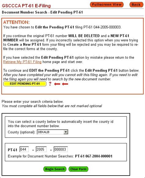 Ga Pt 61 Printable Form Printable Forms Free Online