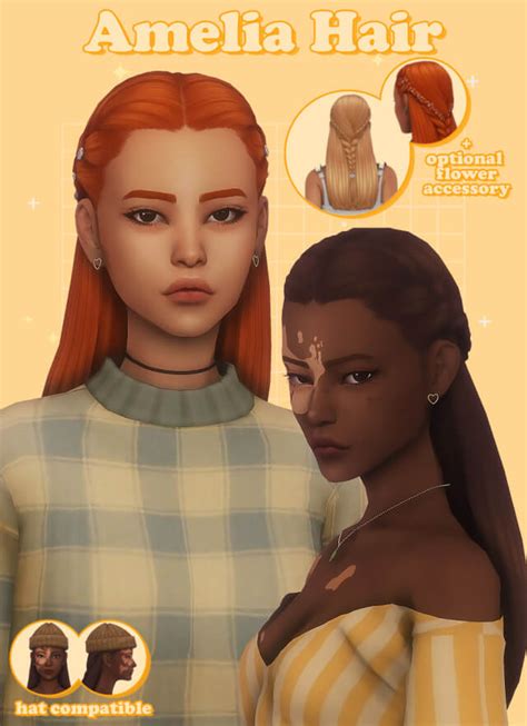 The Sims 4 Amelia Hair The Sims Book