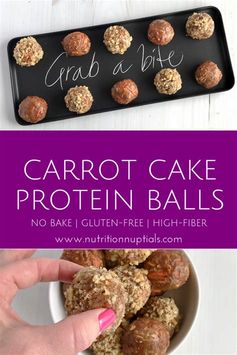 Dietary fiber can keep you full, help you to lose weight eat a piece of fruit, such as a banana, apple, or pear, at the end of a meal instead of dessert. Carrot Cake Protein Balls: High Fiber & High Protein Snack - Nutrition Nuptials {RECIPE ...
