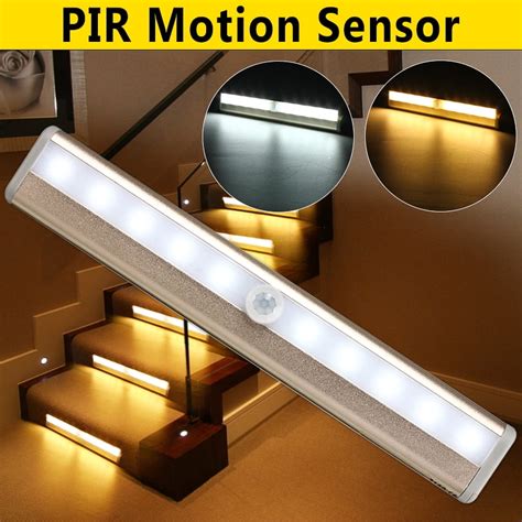 Wireless Pir Motion Sensor Led Strip Lamp Bed Cabinet Closet Stairs