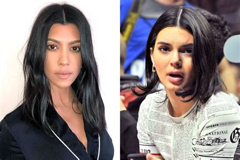 Kendall Jenner And Kourtney Kardashians Both Show Off New Haircuts