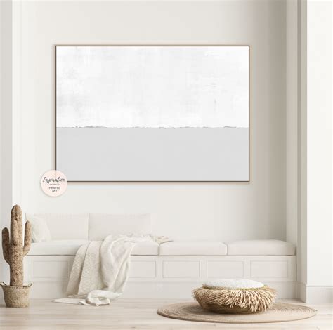 Minimal Grey And White Canvas Wall Art Abstract Art Large Abstract