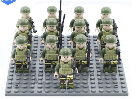 Ww2 American Infantry Amry Compatible Lego Military Set