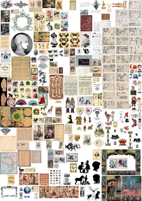 A Poster Of Miniature Printables Print Off At A3 Size For Victorian