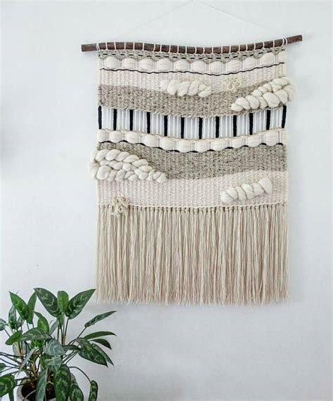 Large Woven Tapestry Wall Hanging Macramé Wall Hanging Mid Large Woven