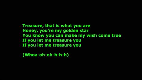 Bruno Mars Treasure Hd Lyrics Explicit Youtube