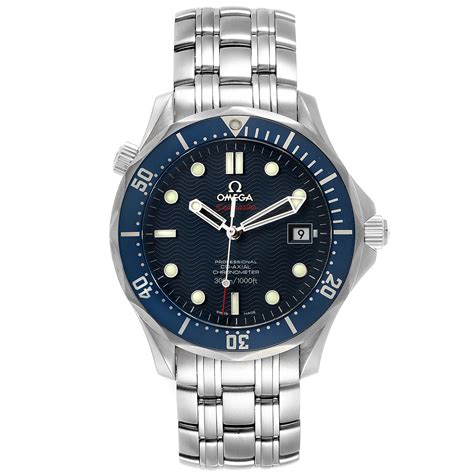 Omega Seamaster Bond 300m Co Axial 41mm Blue Dial Watch 22208000 Card