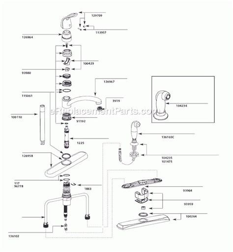 Gomez you might be looking for a diagram because you wanna disassemble your moen single handle faucet. Moen 7400 Kitchen Faucet Repair Diagram | Besto Blog