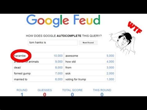 Google feud is a online web game created by justin hook where you have to answer how does google autocomplete this query? for given questions. I hate this game | google feud ep 1 | google feud ...
