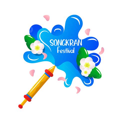 Songkran Festival Thai Vector Art Png Pouring Water Banner For Thai