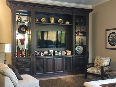 Built In Entertainment Center Designs C And C Cabinets Tampa