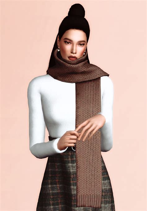Sims 4 Scarf Cc Our Favorite Custom Scarves For Every Outfit Fandomspot