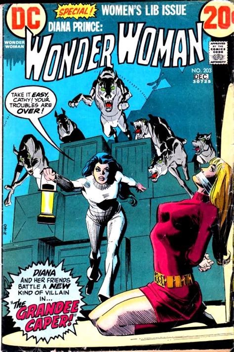 1972 Wonder Woman 203 Comic Book Vf Fn Grandee Caper Dc T