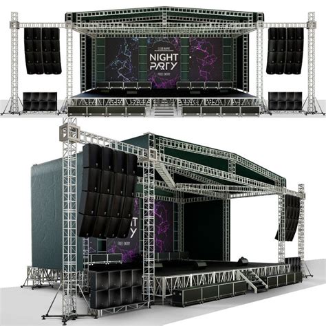 Concert Scene 3d Model Stage Lighting Design Concert Stage Design