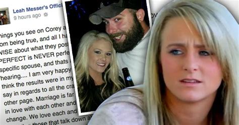 Leah Messer Slams Ex Corey Simms Marriage— And Claims She And Hubby Jeremy Calvert Are Still