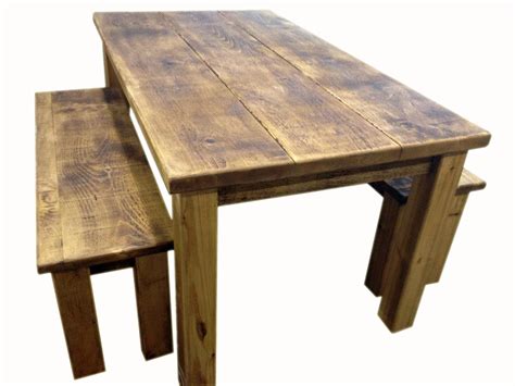 Homeofficedecoration Rustic Pine Dining Table Bench