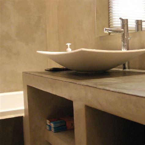 béton ciré pro in de badkamer mooi op de wand maar ook op badkamermeubels project van bianco