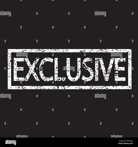 Stamp Exclusive Text Stock Vector Image And Art Alamy