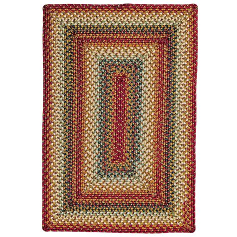 Homespice Ultra Wool Braided Red Area Rug