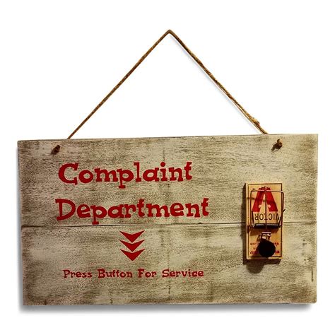 Complaint Sign Humorous Signs Mountain Decor Funny Signs Painted