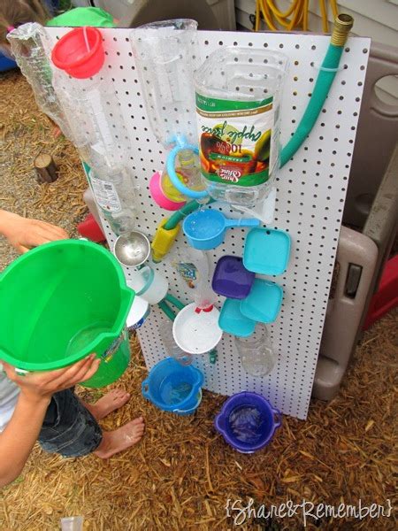 Diy Recycled Water Wall Activity Board For Kids Water Play