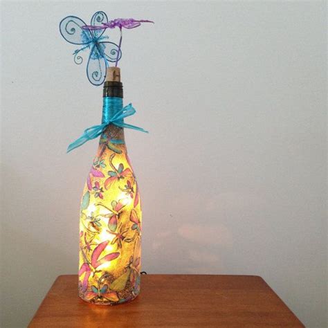 This Hand Made Wine Bottle Luminary Reminds Me Of Summer Days Spent