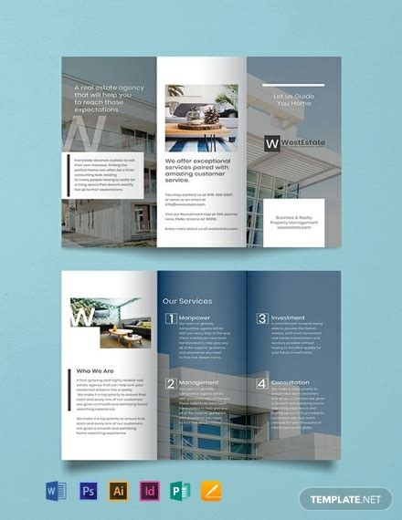 commercial real estate brochure template word