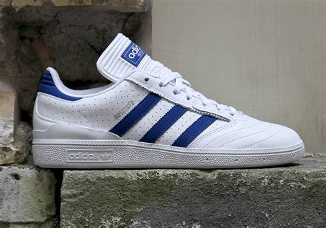 Adidas Busenitz Pro White Royal Perforated Leather By3971