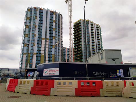 First Woolwich Waterfront Tower Out Of Six Completes Murky Depths