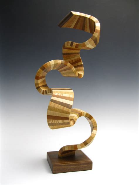 Modern Wood Abstract Sculpture Etsy