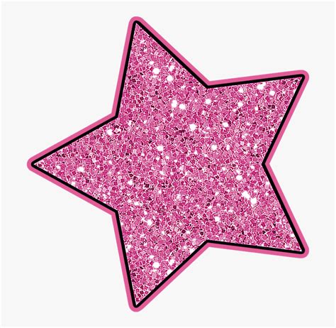 Emoji Clipart Glitter Pink Glitter Stars Clipart Hd Png Download