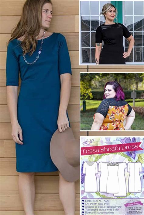 Knit Sheath Dress Sewing Pattern Print And Download It Today