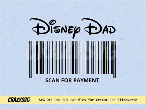 Disney Dad SVG Scan For Payment Funny Disney Mouse SVG PNG EPS | Vectorency