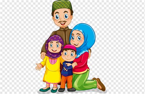 Gambar Kartun Keluarga Kecil Islami Galeri Gambar Hd