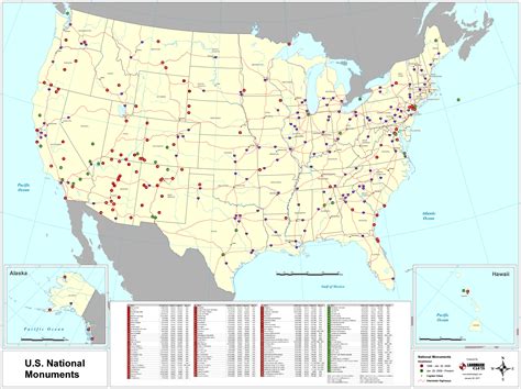 7 Landmarks United States Map Map