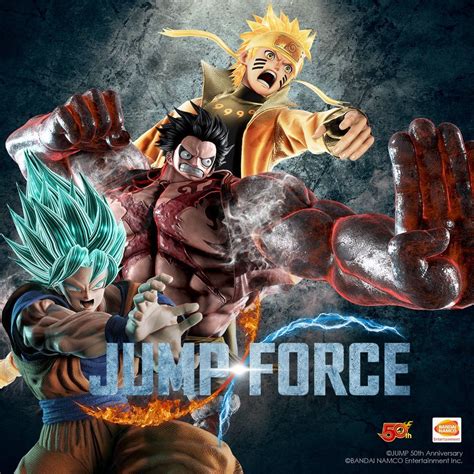 Jump Force New Poster Featuring Super Saiyan Blue Goku Luffy Gear 4