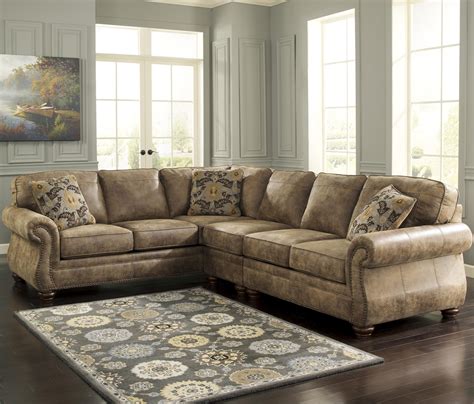 Signature Design By Ashley Larkinhurst Earth Roll Arm Sectional With