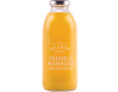 Freshly Squeezed Orange Juice 500ml The Village Press