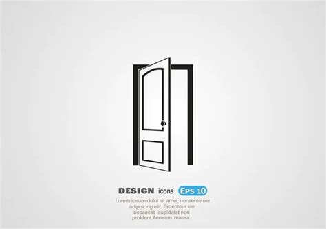 Open Door Icon — Stock Vector © Lovart 75021847