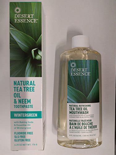 Desert Essence Tea Tree Oil Mouthwash And Desert Essence Natural Tea