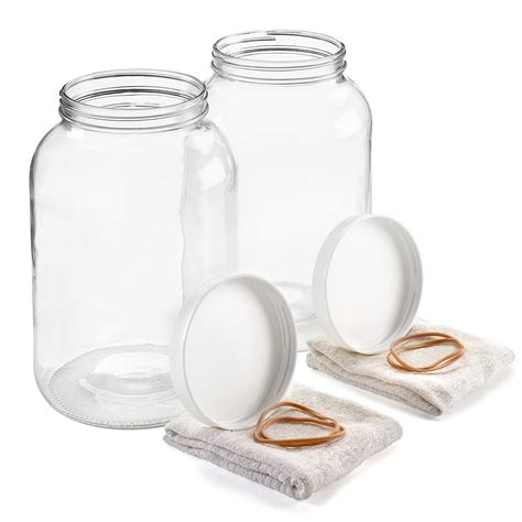 Buy Wide Mouth 1 Gallon Glass Jar With Lid Glass Gallon Jar For
